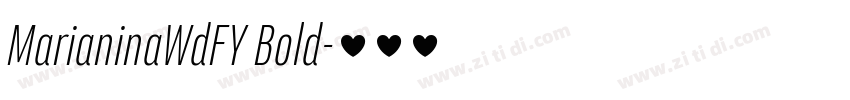 MarianinaWdFY Bold字体转换 MarianinaWdFY Bold字体转换